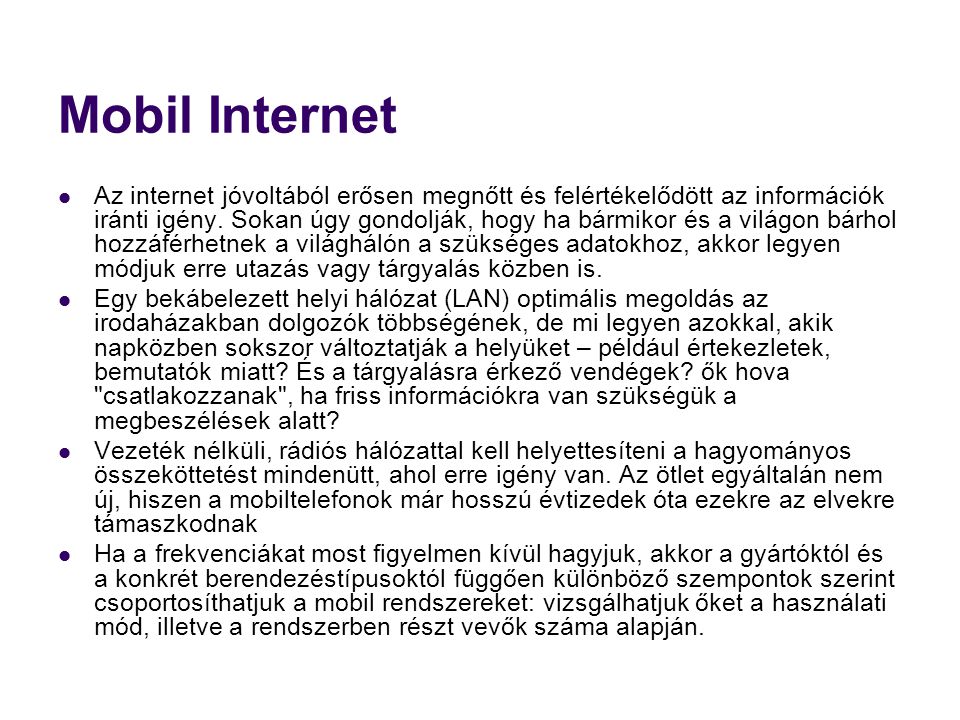 Mobil Internet