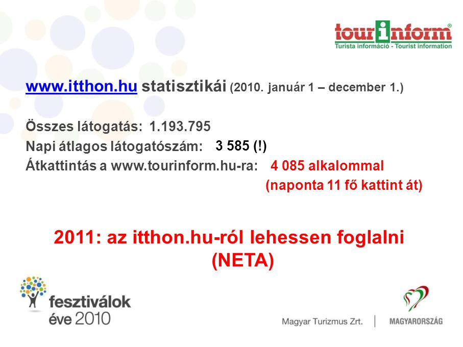 2011: az itthon.hu-ról lehessen foglalni (NETA)