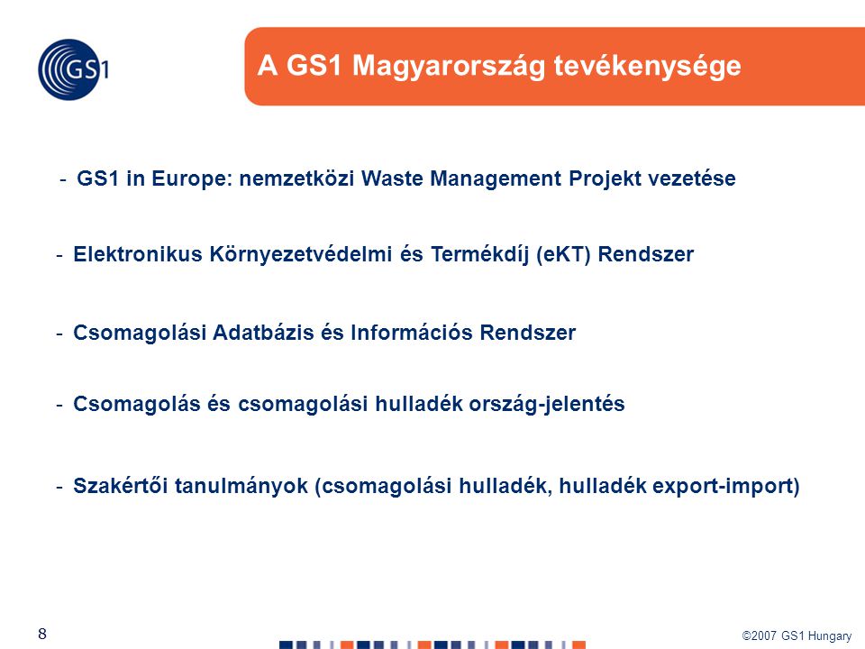 A GS1 Magyarország tevékenysége