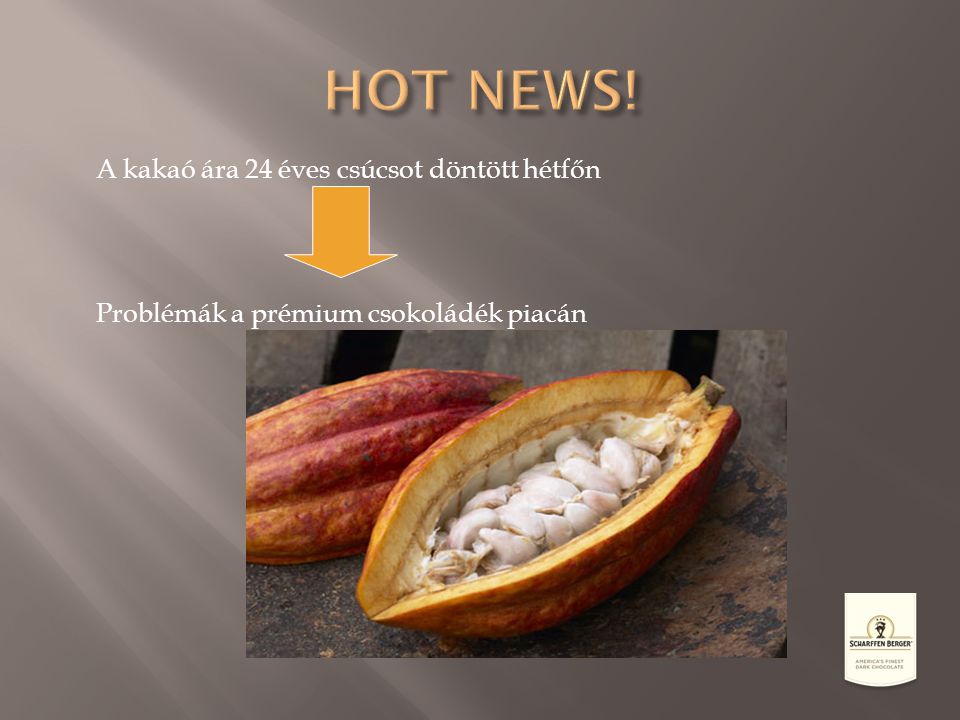 HOT NEWS! A kakaó ára 24 éves csúcsot döntött hétfőn