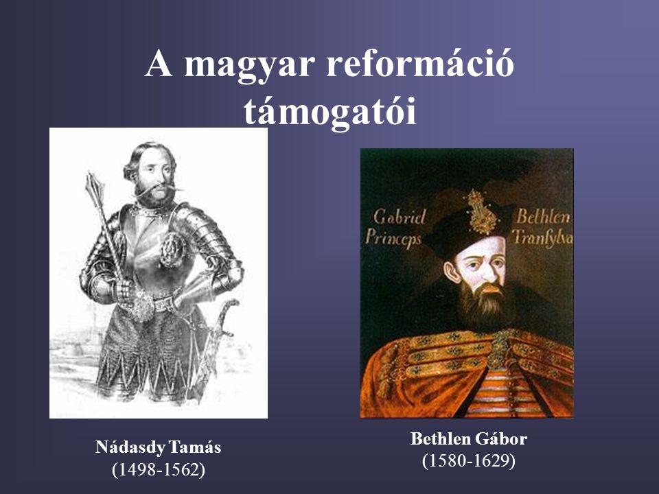 A magyar reformáció támogatói