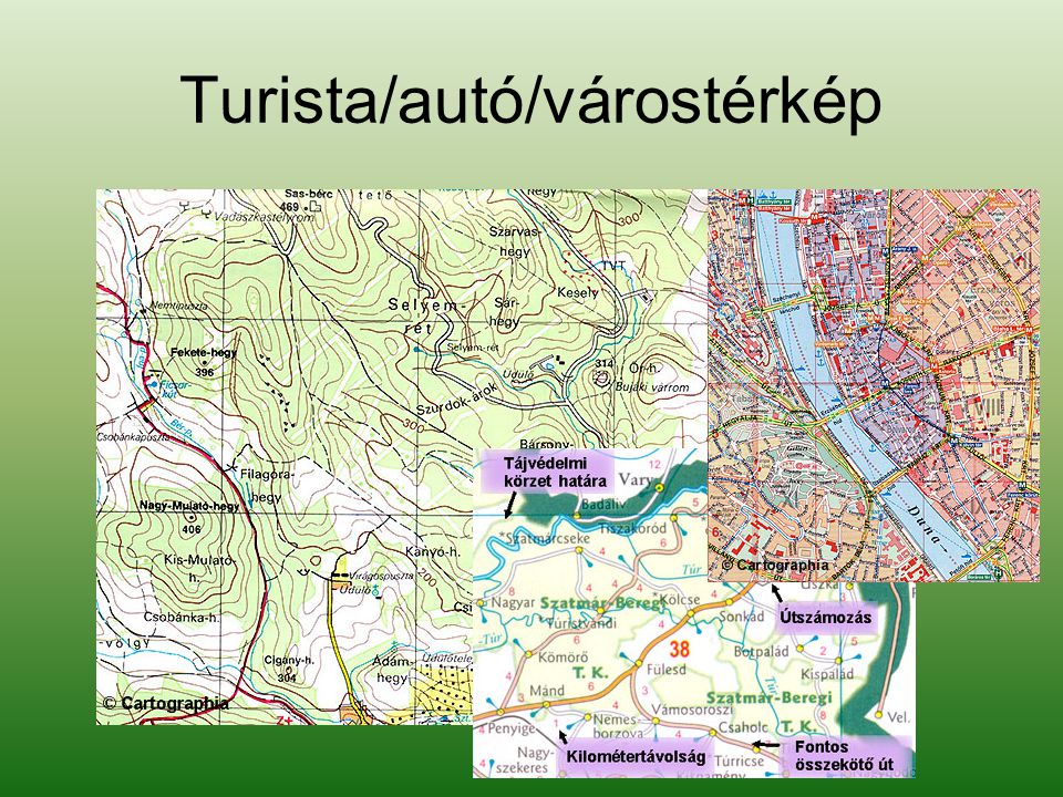 Turista/autó/várostérkép
