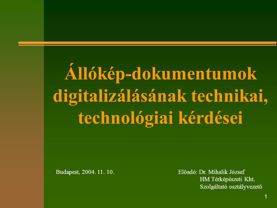 Állókép-dokumentumok digitalizálásának technikai, technológiai kérdései