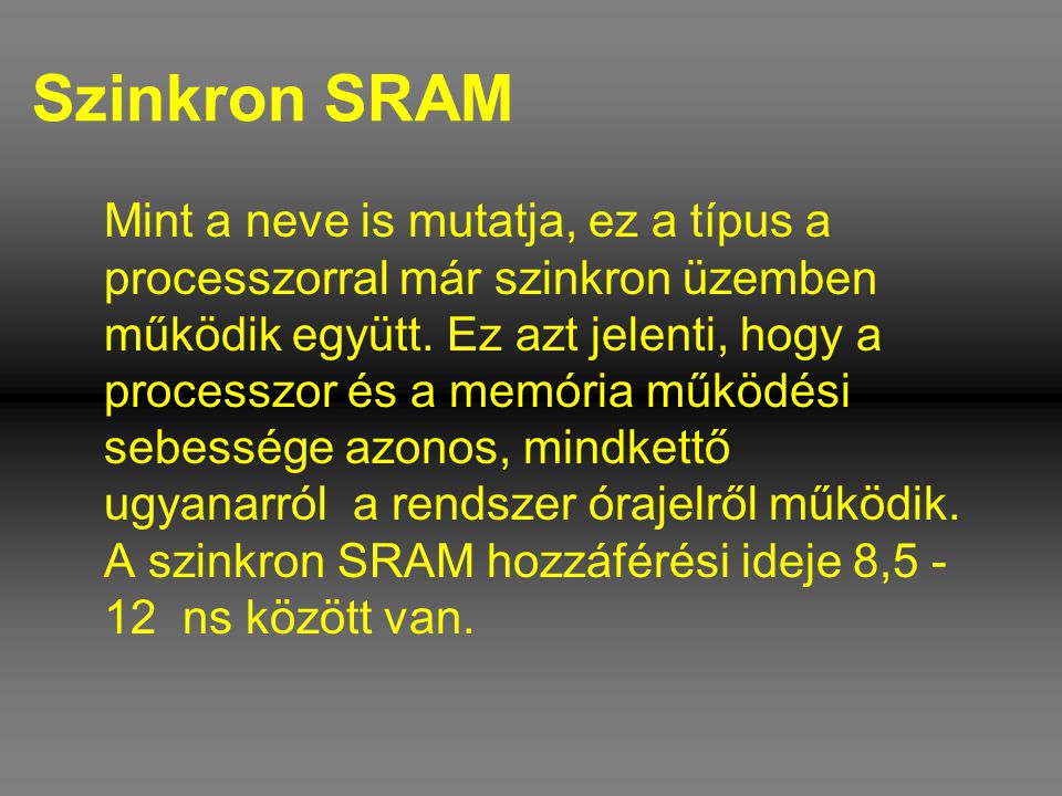 Szinkron SRAM