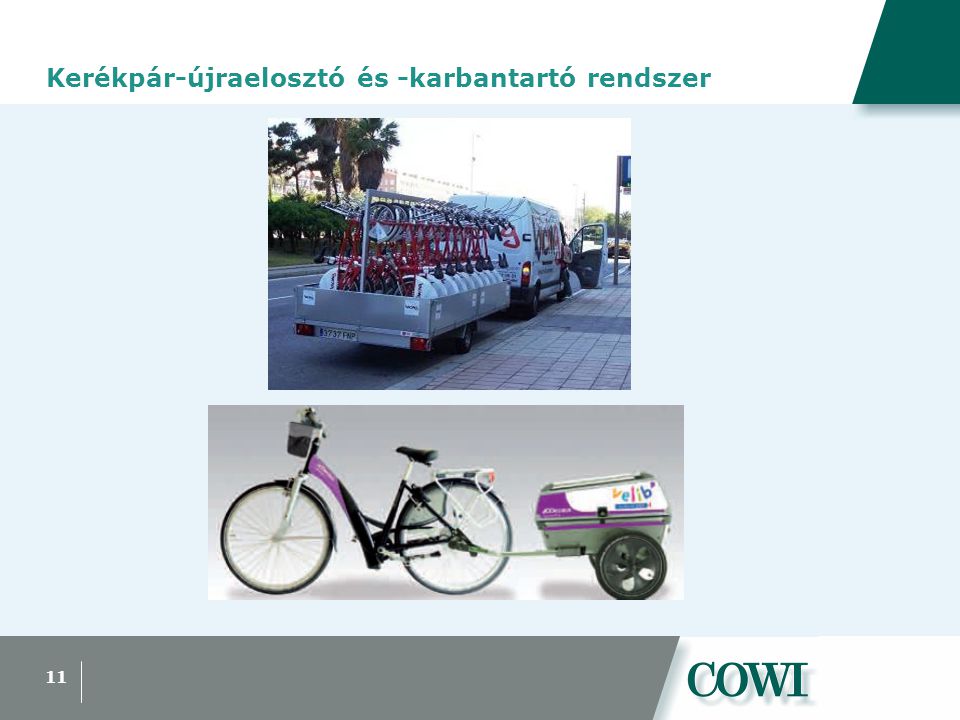 Kerékpár-újraelosztó és -karbantartó rendszer