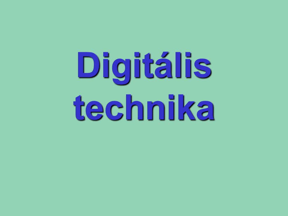 Digitális technika