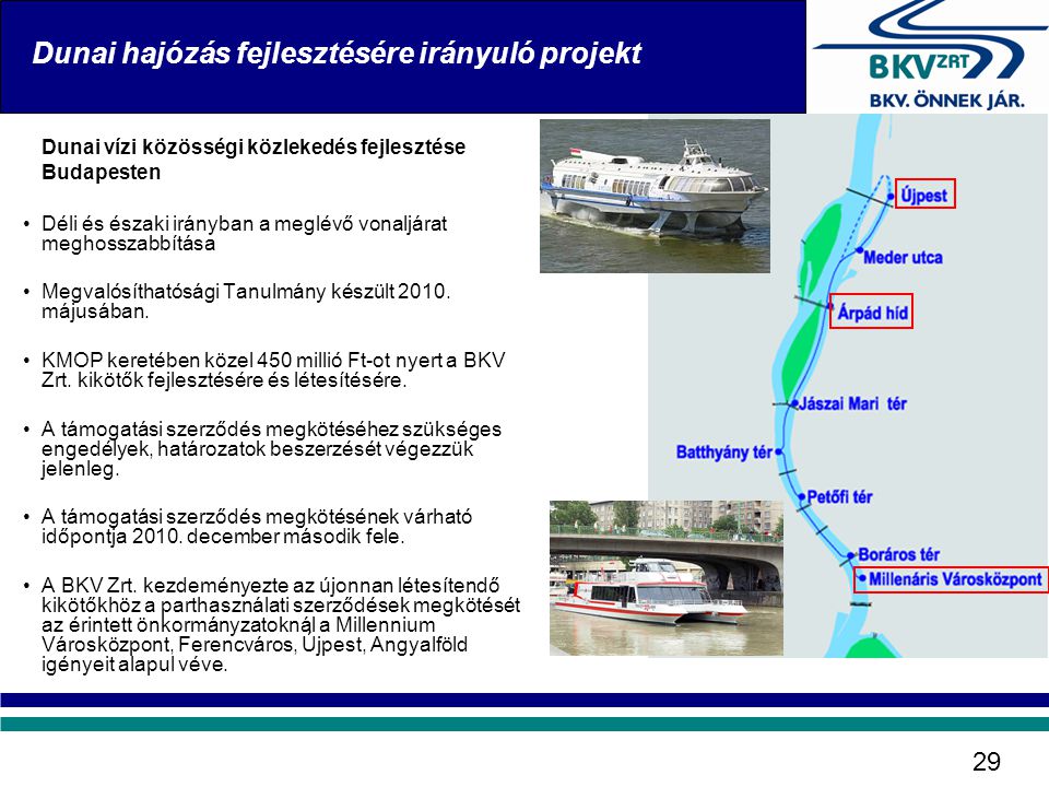 Dunai hajózás fejlesztésére irányuló projekt