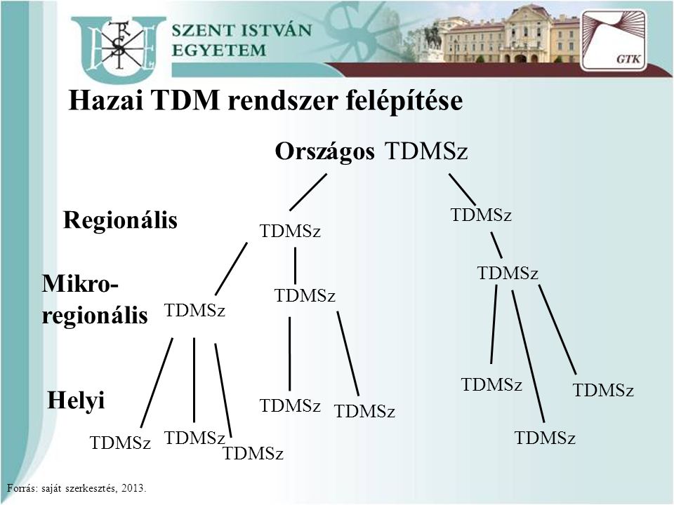 Hazai TDM rendszer felépítése
