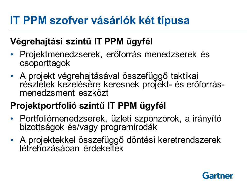 IT PPM szoftverek és agilis módszertanok