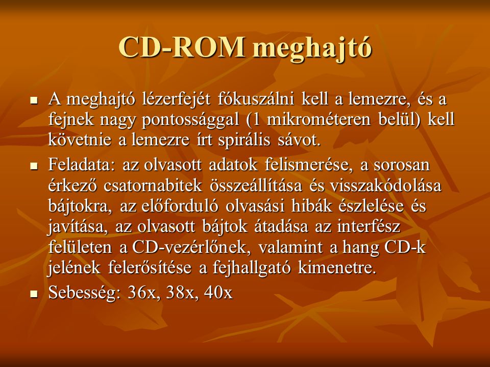 CD-ROM meghajtó