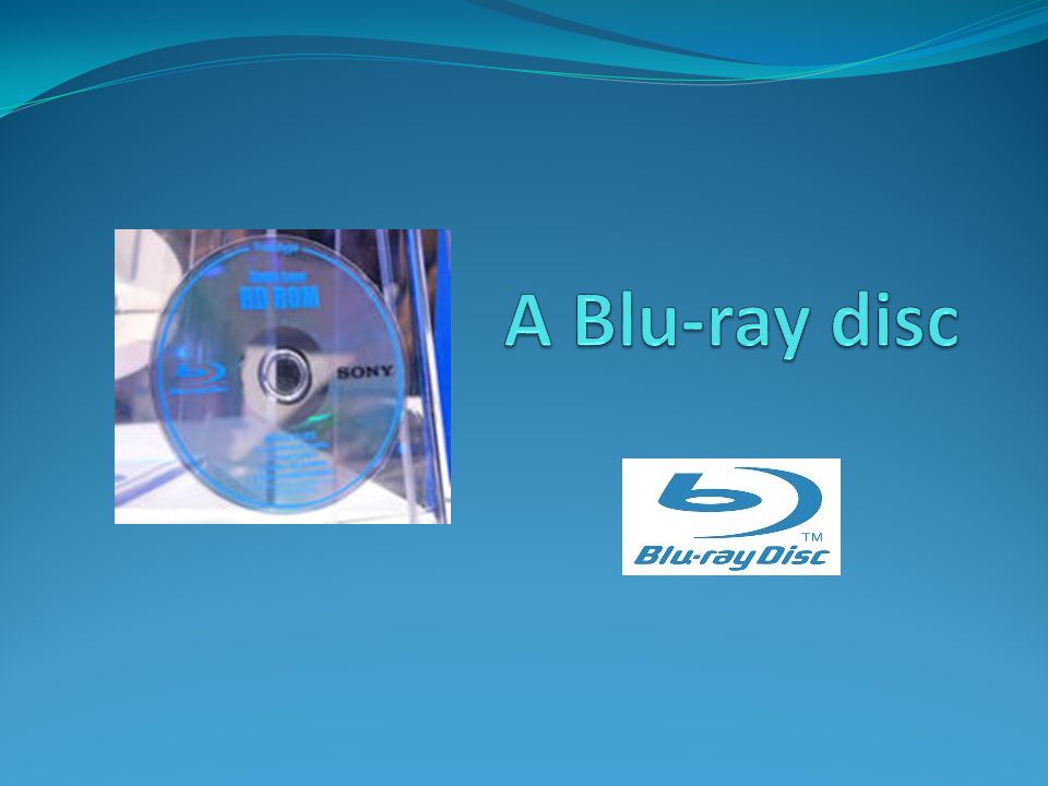 A Blu-ray disc