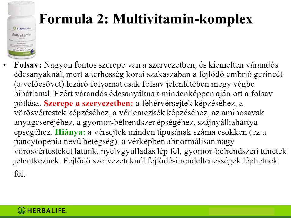Formula 2: Multivitamin-komplex