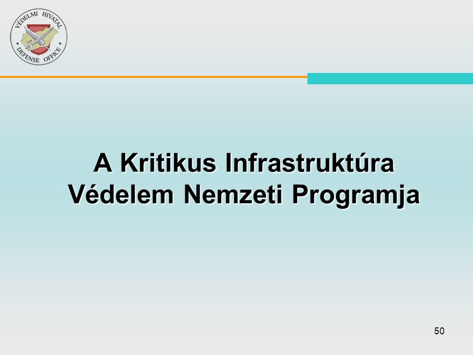 A Kritikus Infrastruktúra Védelem Nemzeti Programja
