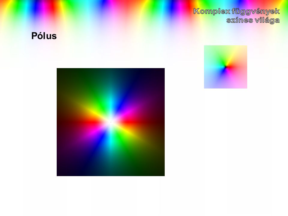 Komplex függvények színes világa Pólus