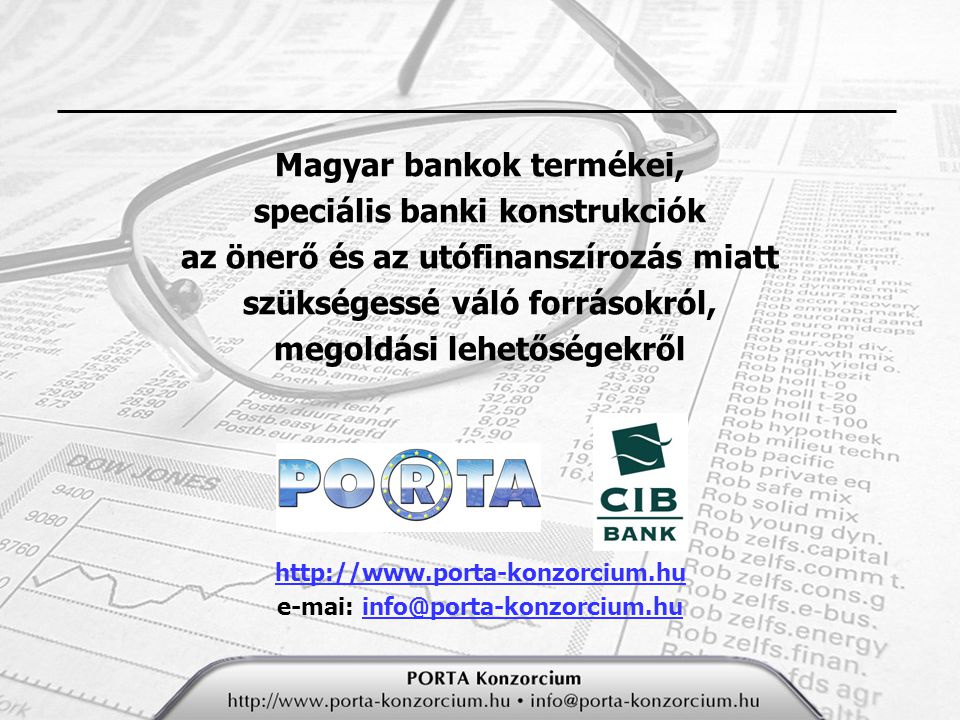 Magyar bankok termékei, speciális banki konstrukciók