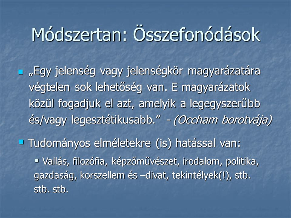 Módszertan: Összefonódások