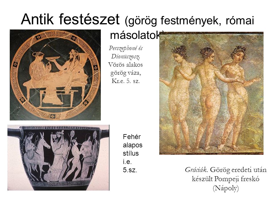 Antik festészet (görög festmények, római másolatok)