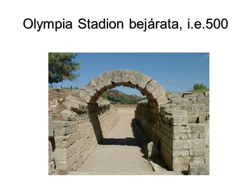 Olympia Stadion bejárata, i.e.500