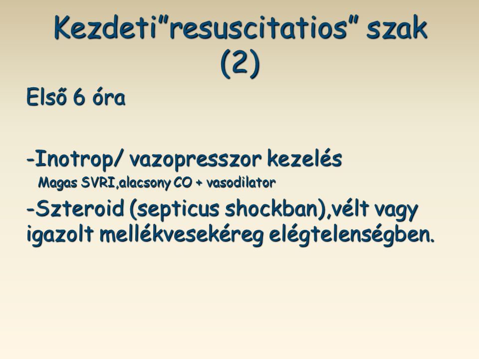 Kezdeti resuscitatios szak (2)