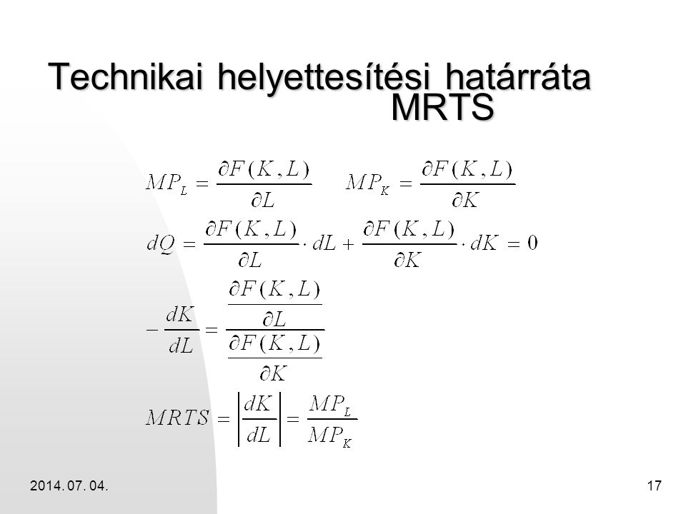 Technikai helyettesítési határráta MRTS