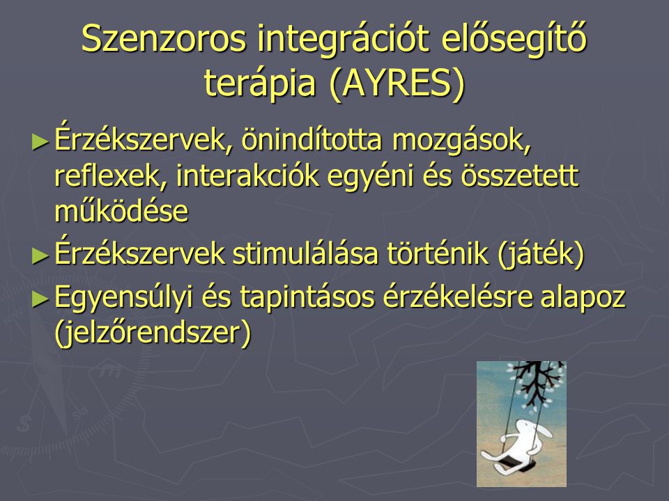 Szenzoros integrációt elősegítő terápia (AYRES)