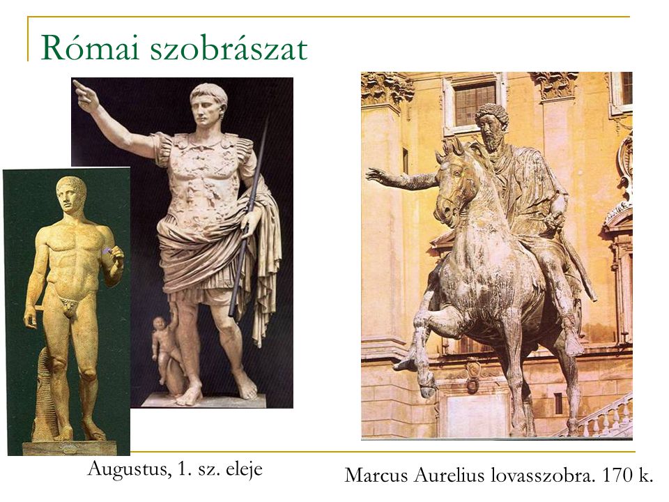 Marcus Aurelius lovasszobra. 170 k.
