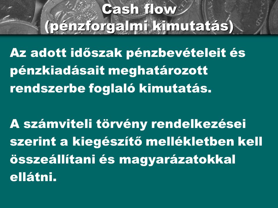 Cash flow (pénzforgalmi kimutatás)