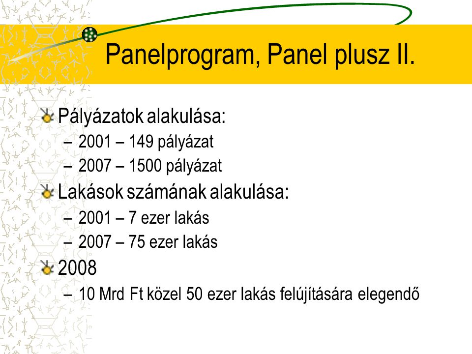 Panelprogram, Panel plusz II.