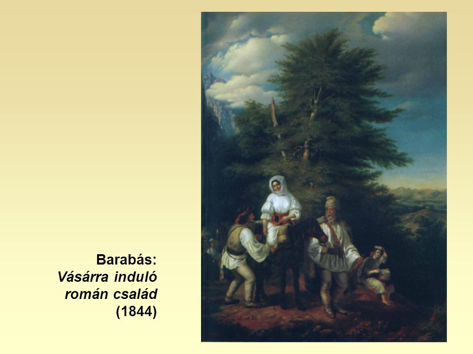 Barabás: Vásárra induló román család (1844)