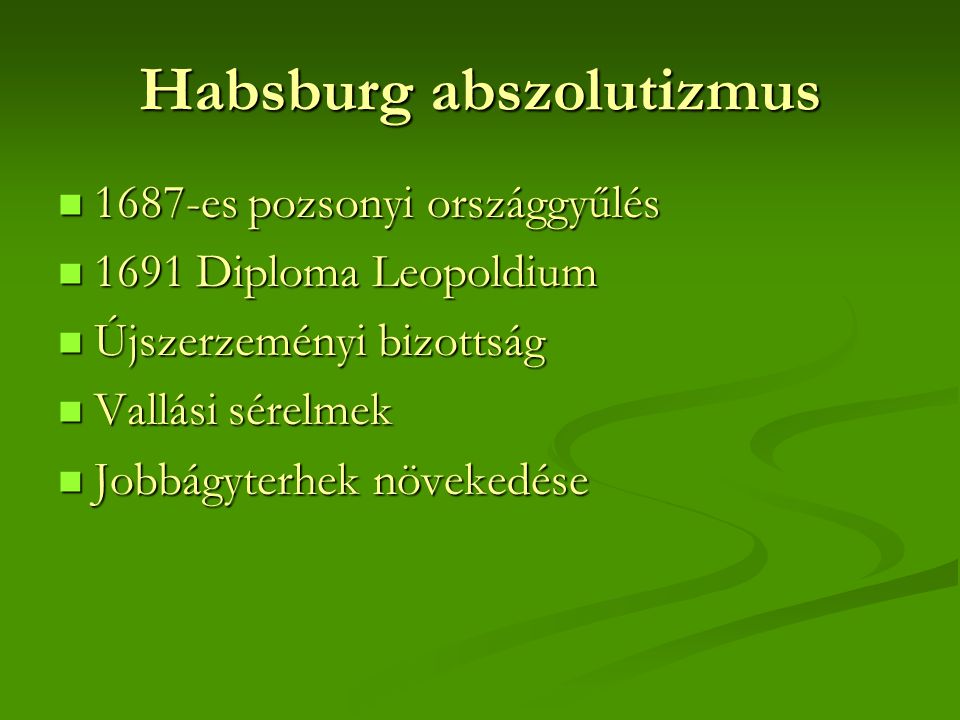 Habsburg abszolutizmus
