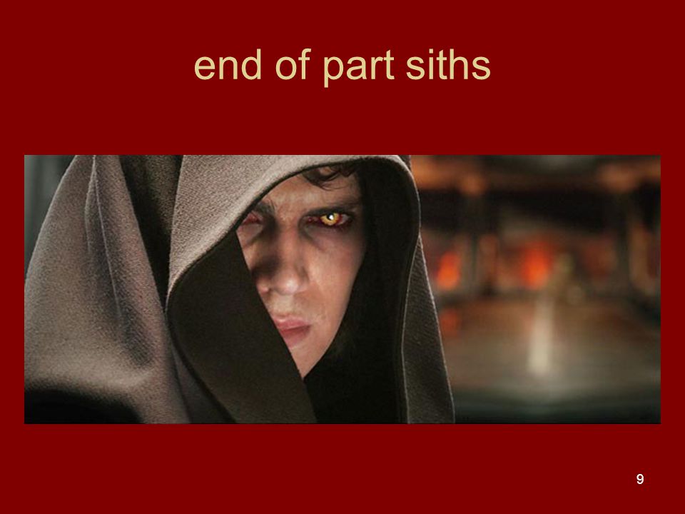 end of part siths