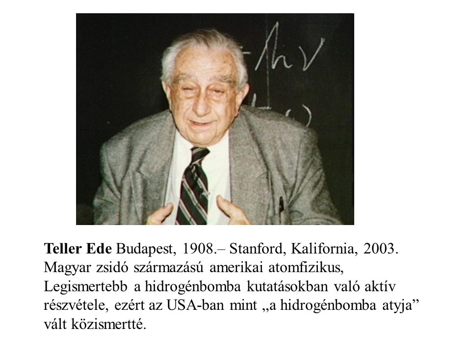 Teller Ede Budapest, – Stanford, Kalifornia, 2003