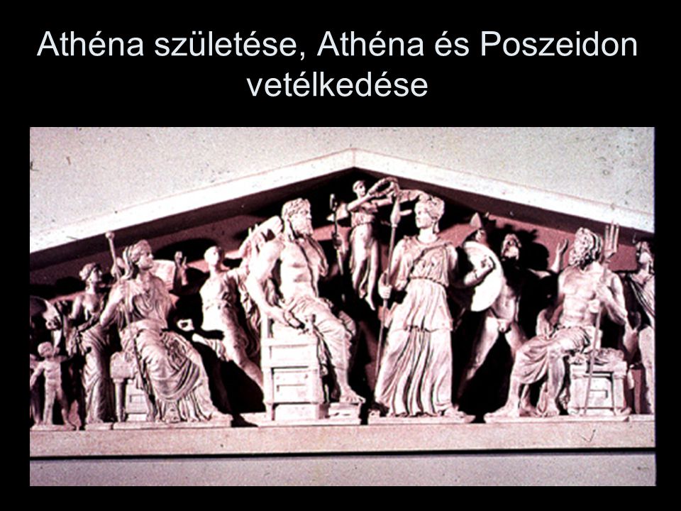 Athéna születése, Athéna és Poszeidon vetélkedése
