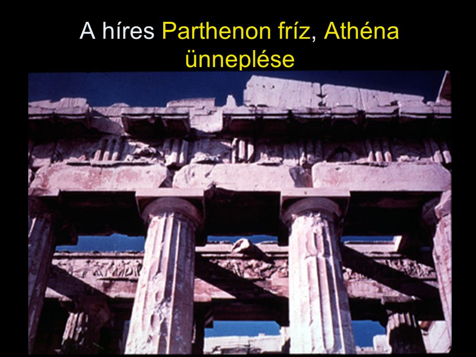 A híres Parthenon fríz, Athéna ünneplése