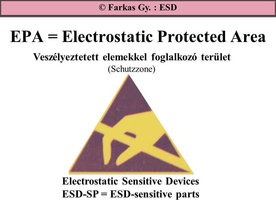EPA = Electrostatic Protected Area