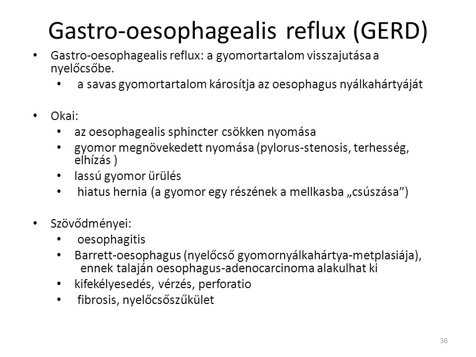 Gastro-oesophagealis reflux (GERD)