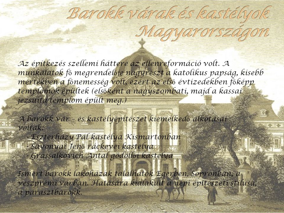 Barokk várak és kastélyok Magyarországon