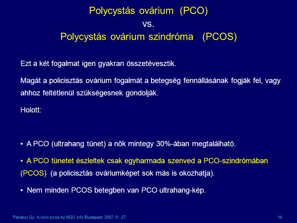 Polycystás ovárium (PCO) vs. Polycystás ovárium szindróma (PCOS)