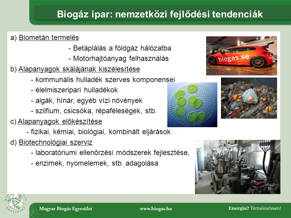 Biogáz ipar: nemzetközi fejlődési tendenciák