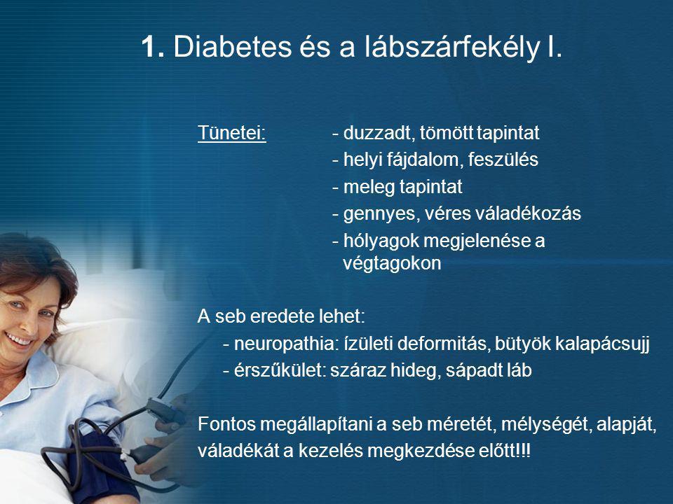 lábszárfekély diabetesben kezelésük