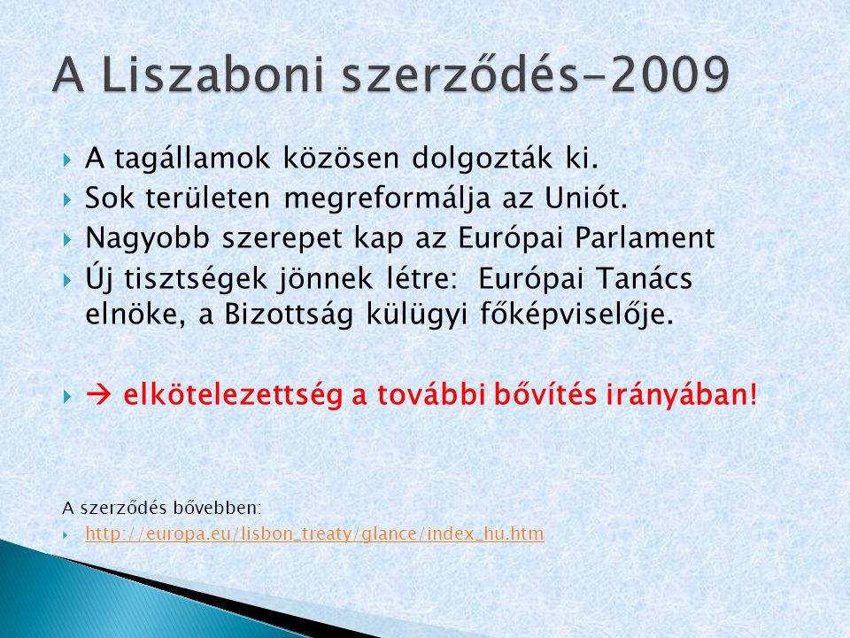 A Liszaboni szerződés-2009
