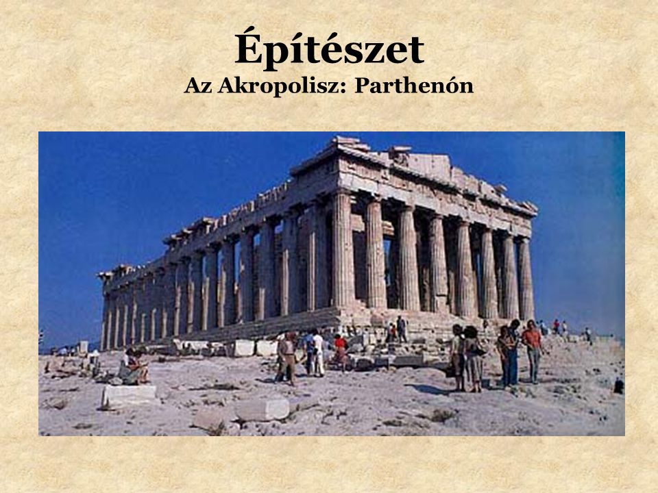 Építészet Az Akropolisz: Parthenón