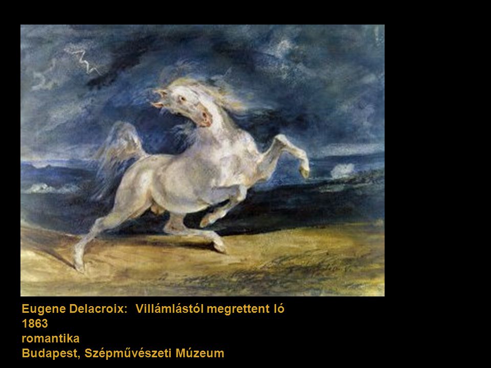 Eugene Delacroix: Villámlástól megrettent ló