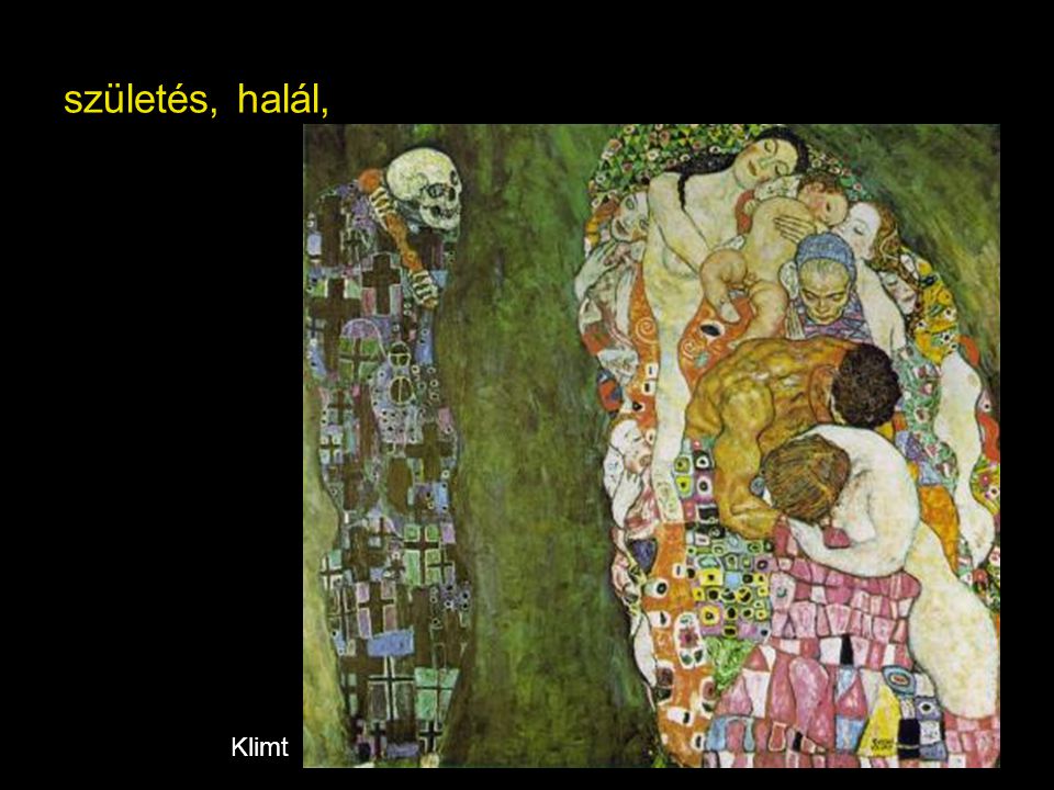 születés, halál, Klimt