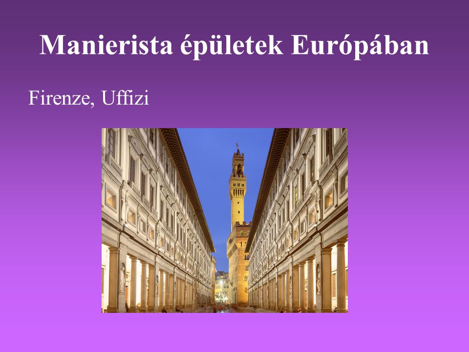 Manierista épületek Európában