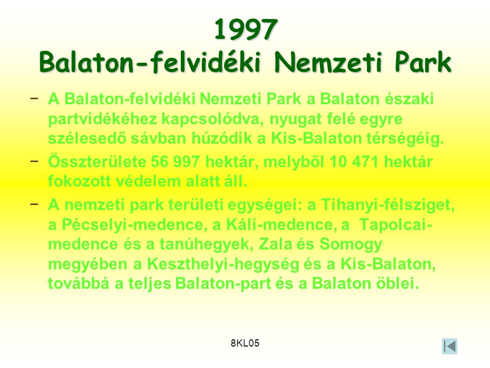 1997 Balaton-felvidéki Nemzeti Park