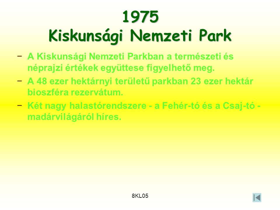 1975 Kiskunsági Nemzeti Park
