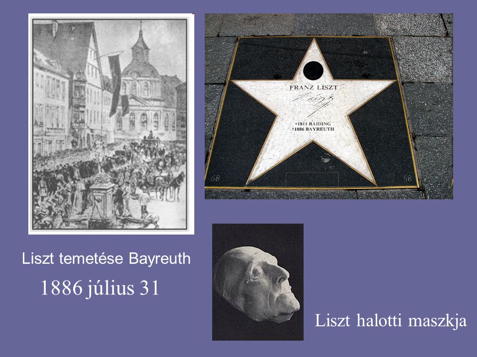 Liszt temetése Bayreuth