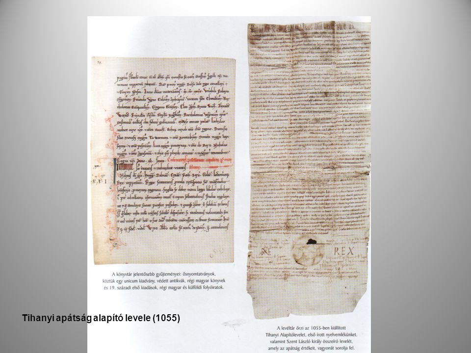 Tihanyi apátság alapító levele (1055)