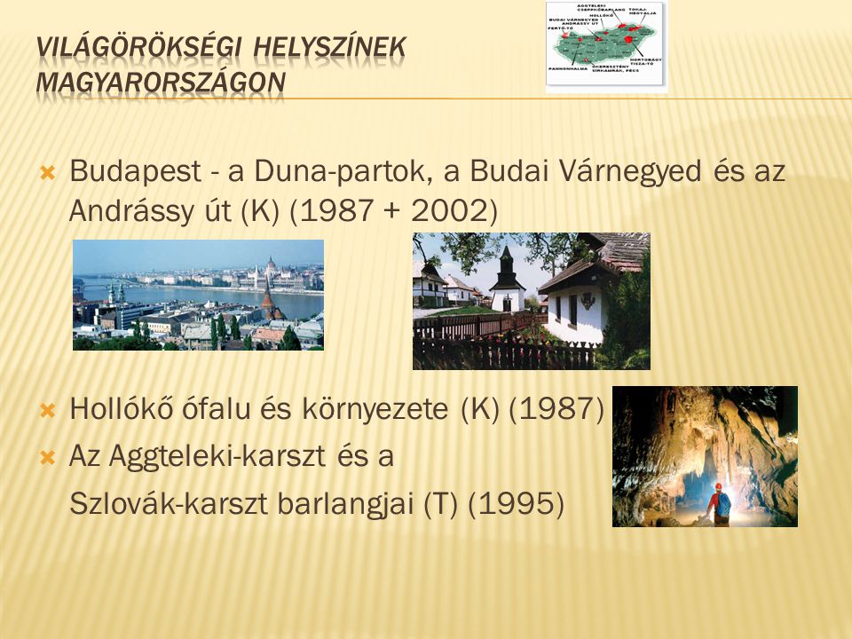 Világörökségi helyszínek Magyarországon